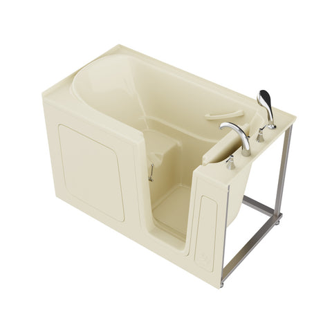AMZ3260RBS - ANZZI 32 in. x 60 in. Right Drain Quick Fill Walk-In Soaking Tub in Biscuit