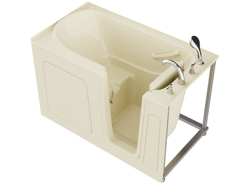 ANZZI 32 in. x 60 in. Right Drain Quick Fill Walk-In Soaking Tub in Biscuit