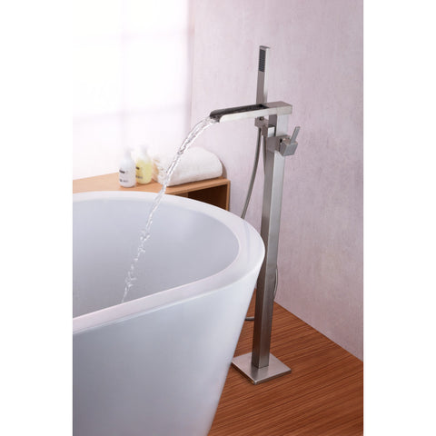FS-AZ0059BN - ANZZI Union 2-Handle Claw Foot Tub Faucet with Hand Shower in Brushed Nickel