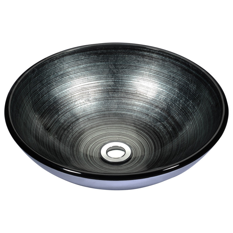 LS-AZ8187 - ANZZI Tara Series Deco-Glass Vessel Sink in Marine Crest