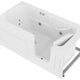 AMZ3060SIRWH - ANZZI 30 in. x 60 in. Right Drain Step-In Walk-In Whirlpool Tub with Low Entry Threshold in White