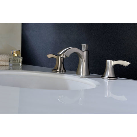L-AZ015BN - ANZZI Sonata Series 8 in. Widespread 2-Handle Mid-Arc Bathroom Faucet in Brushed Nickel
