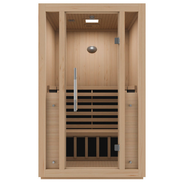 SC-SS0011-0S - SaunaSpa Fiji 2-Person Carbon FAR Infrared Hemlock