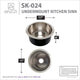 ANZZI Rumelia Drop-in Handmade Copper 17 in. 0-Hole Single Bowl Kitchen Sink in Hammered Nickel