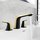 L-AZ905MB-BG - ANZZI 2-Handle 3-Hole 8 in. Widespread Bathroom Faucet With Pop-up Drain in Matte Black & Brushed Gold