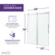 ANZZI Stellar Series 48 in. x 76 in. Frameless Sliding Shower Door with Handle