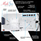 56.5 in. x 60 in. Right Drain Walk-In Whirlpool and Air Tub with Total Spa Suite in White