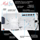 ANZZI 27 in. x 53 in. Right Drain Walk-In Whirlpool and Air Tub with Total Spa Suite in White