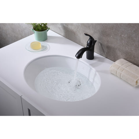 Lanmia Series 19.5 in. Ceramic Undermount Sink Basin