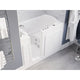 AMZ3053LWH - ANZZI 30 in. x 53 in. Left Drain Quick Fill Walk-In Whirlpool Tub with Powered Fast Drain in White