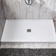 ANZZI Base Series 60 in. L x 32 in. W ANZZI Shower Pan Base with Center Drain in Glossy White Marine Acrylic
