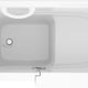 53 - 60 in. x 26 in. Left Drain Soaking Walk-in Tub in White