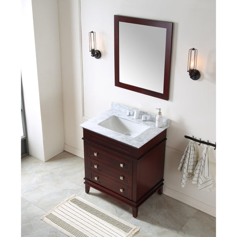 V-WKG020-36 - ANZZI Wineck 36 in. W x 35 in. H Bathroom Vanity Set in Rich Chocolate