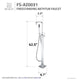 ANZZI Victoria 2-Handle Claw Foot Tub Faucet with Hand Shower