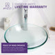 ANZZI Series Vessel Sink in Lustrous Clear