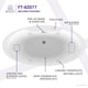 ANZZI Jarvis Series 67" Air Jetted Freestanding Acrylic Bathtub in White