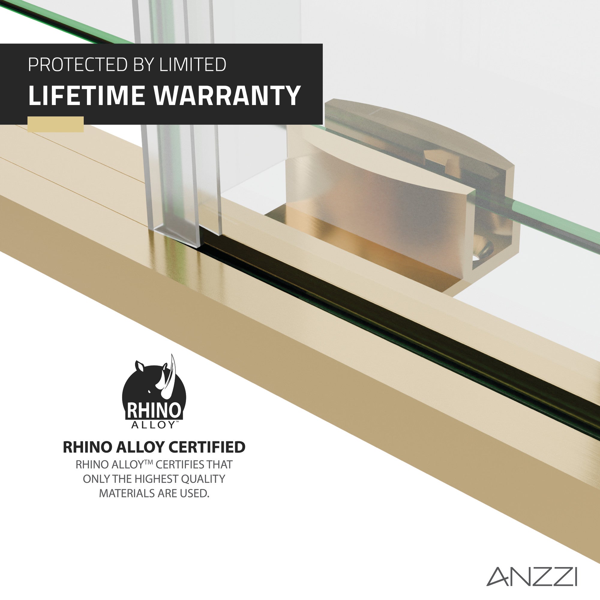 SD-FRLS06101BG - ANZZI Ozean Series 44 to 48 in. x 76 in