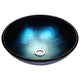 LS-AZ167 - ANZZI Stellar Series 17 in. Bathroom Vessel Sink with Scratch-Tough and Stain-Resistant Non-Porous Surface in Deep Sea Glass