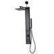 Dion Series 39 in. 2-Jetted Shower Tower with Heavy Rain Shower and Body Jets and Spray Wand in Matte black