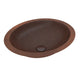 ANZZI Nepal 19 in. Drop-in Oval Bathroom Sink in Hammered Antique Copper