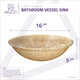 Flavescent Crown Natural Stone Vessel Sink