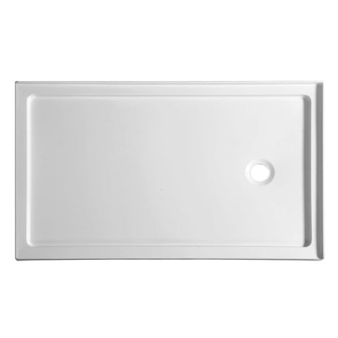 ANZZI Nautilus Series 60 in. x 36 in. Shower Base in White