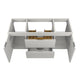 Conques 48 in W x 20 in H x 18 in D Bath Vanity in Rich White with Cultured Marble Vanity Top in White with White Basin