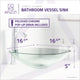 ANZZI Cadenza Series Deco-Glass Vessel Sink in Lustrous Clear