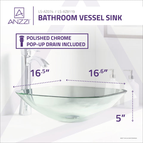 Story Series Deco-Glass Vessel Sink