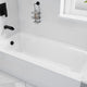 Saba 60 in. Left Drain Soaking Front Skirted Bathtub in White