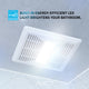 Daisy Series 80 CFM Ceiling Mount Bathroom Exhaust Fan with Brilliant LED Light and ENERGY STAR in Soothing White