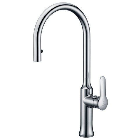 KF-AZ1068CH - ANZZI Cresent Single Handle Pull-Down Sprayer Kitchen Faucet in Polished Chrome