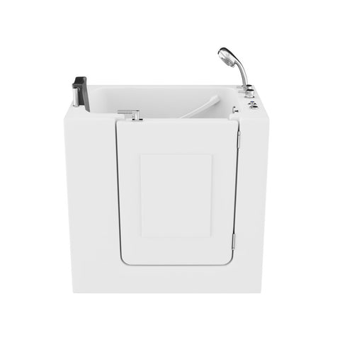 ANZZI Coupe Series 27 in. x 39 in. Right Drain Quick Fill Walk-In Whirlpool Tub in White