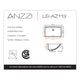 ANZZI Series 20.5 in. Ceramic Undermount Sink Basin in White