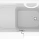 53 - 60 in. x 26 in. Right Drain Soaking Walk-in Tub in White