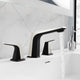 L-AZ905MB-BN - ANZZI 2-Handle 3-Hole 8 in. Widespread Bathroom Faucet With Pop-up Drain in Matte Black & Brushed Nickel