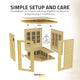 Mauritius 5-Person Carbon FAR Infrared Hemlock Wooden Indoor Home Sauna Room with LED Touch Control Panel