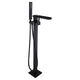 FS-AZ0059BK - ANZZI Union 2-Handle Claw Foot Tub Faucet with Hand Shower in Matte Black