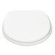 ANZZI XL COMFORT Round Closed Toilet Seat in White