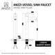 ANZZI Quartet Single Hole Single-Handle Bathroom Faucet
