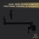 ANZZI Marca 360-Degree 24" Wall Mounted Pot Filler with Dual Swivel