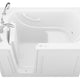 ANZZI Value Series 30 in. x 53 in. Left Drain Quick Fill Walk-in Whirlpool Tub in White