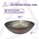 ANZZI Posh Series Deco-Glass Vessel Sink