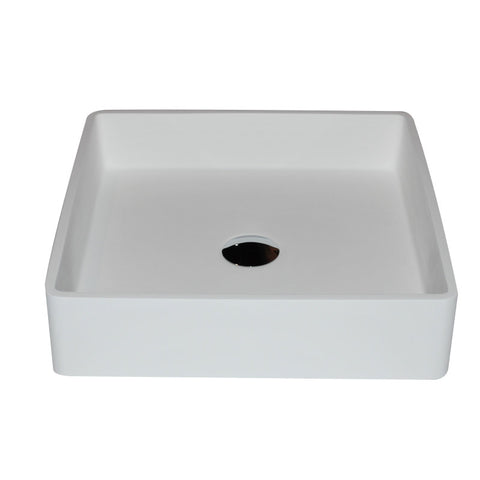 Passage Series 1-Piece Solid Surface Vessel Sink with Enti Faucet