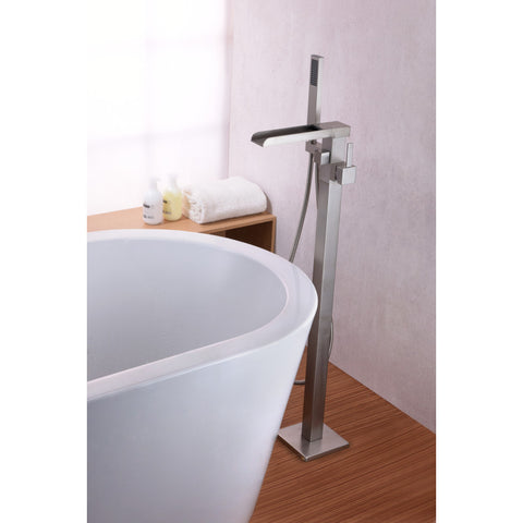 FS-AZ0059BN - ANZZI Union 2-Handle Claw Foot Tub Faucet with Hand Shower in Brushed Nickel
