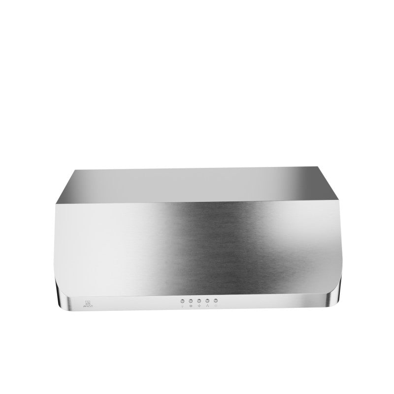 ANZZI Under Cabinet Range Hood 36 inch | Ducted / Ductless Convertible  Kitchen over Stove Vent | Washable Baffle filter, LED Lights & Stainless  Steel 