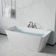 Nite Series Single-Handle Deck-Mount Roman Tub Faucet with Handheld Sprayer in Polished Chrome
