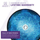 Tara Series Deco-Glass Vessel Sink in Blue Blaze