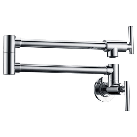 Braccia Series 24" Wall Mounted Pot Filler in Polished Chrome