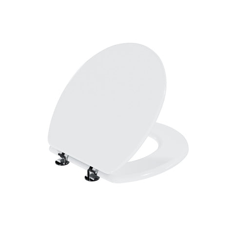 ANZZI XL COMFORT Round Closed Toilet Seat in White